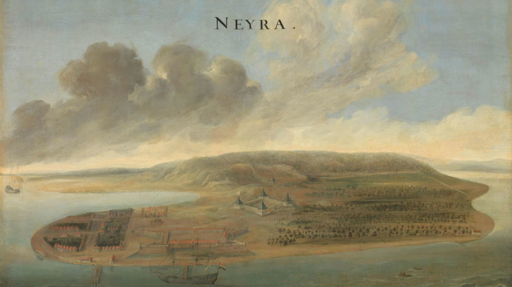 Two views of Dutch East India Trading Posts