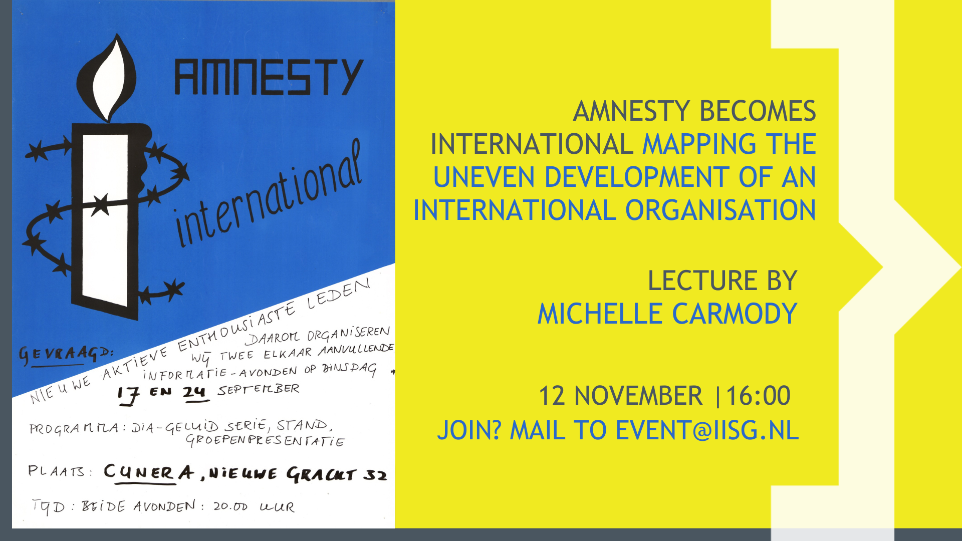 Michelle Carmody - Amnesty becomes International