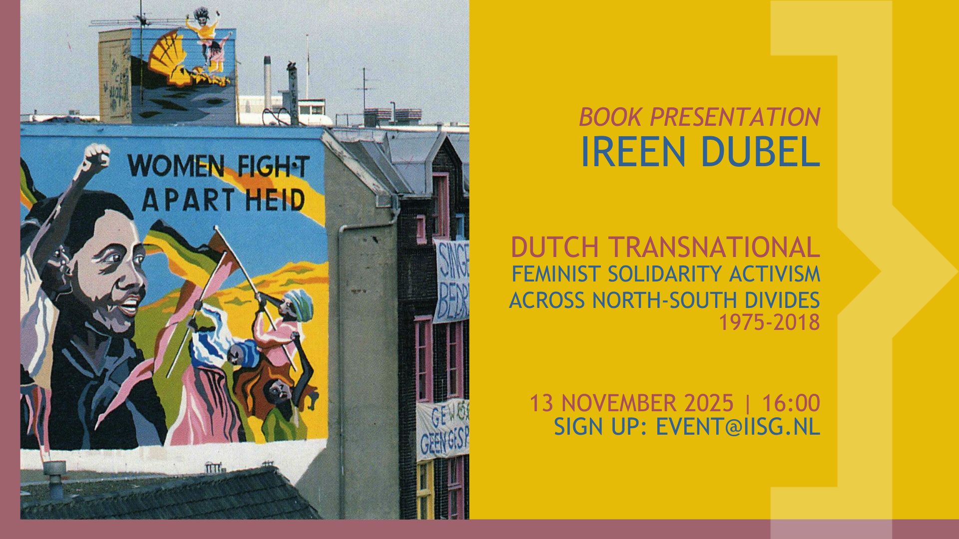 Aankondiging boekpresentatie Ireen Dubel