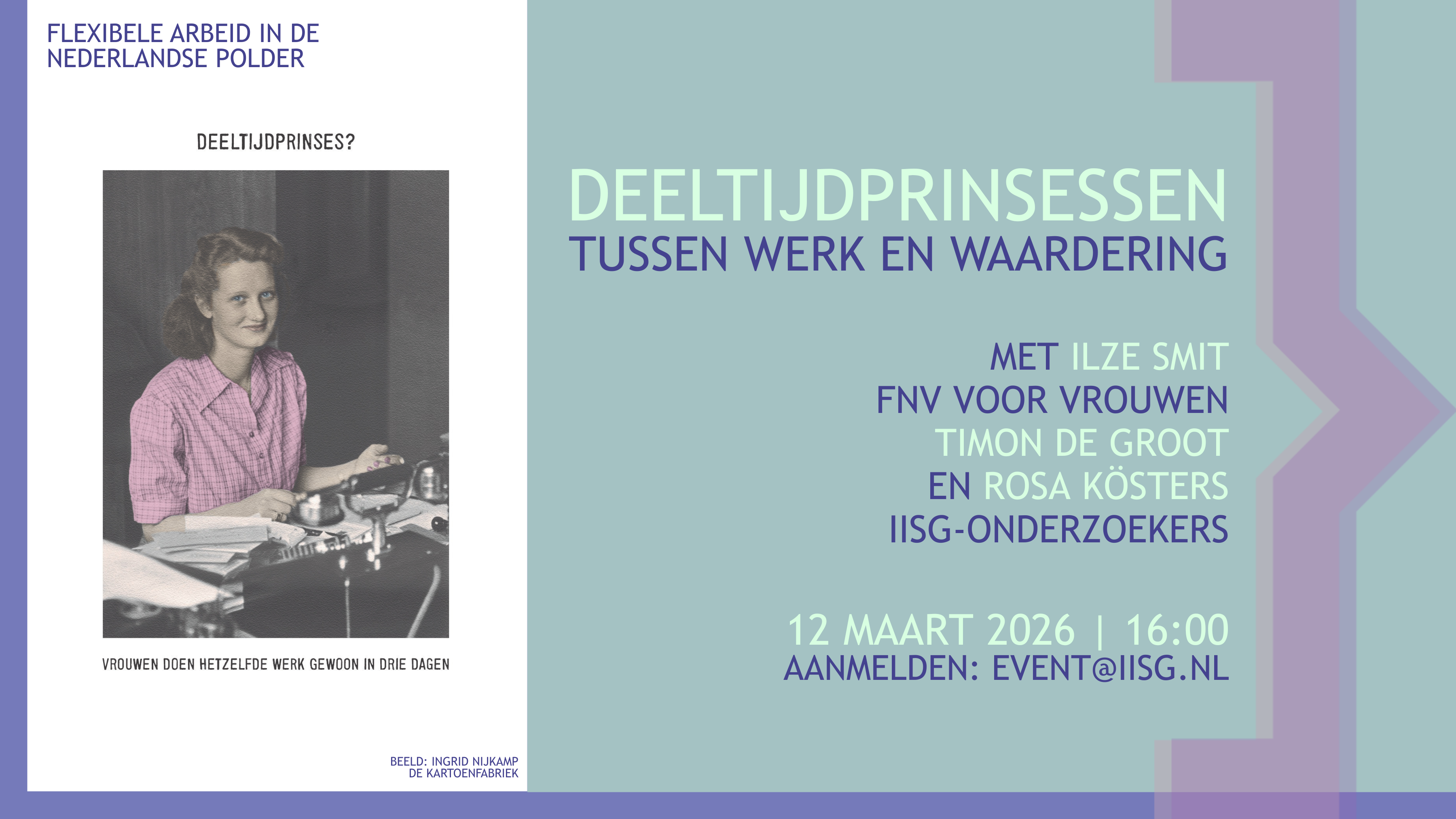 Aankondiging evenement Deeltijdprinsessen