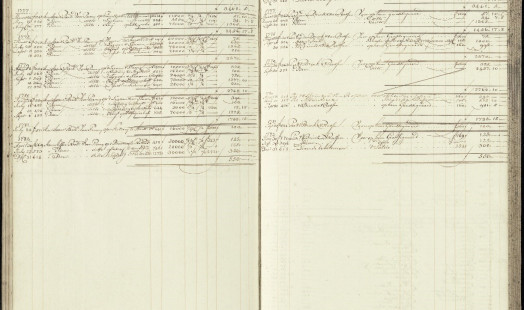 :A page from one of the ledgers of the Amsterdam Assurantie Compagnie of 1771, in which Dutch merchant Nicolaas Jan van Baggen takes out insurance on the lives of enslaved people.